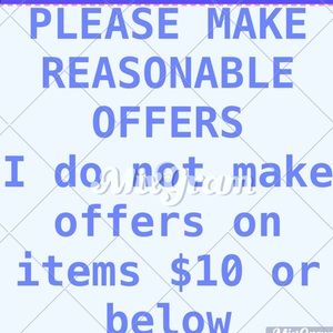 Poshers when making offers please consider Poshmark fee’s and shipping